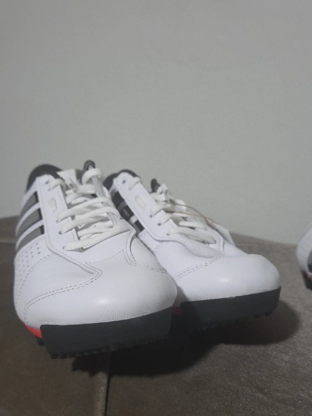 NWOB Adidas Heritage Tour Leather Cycling Mountain Bike Cloud White  Mens Shoes
